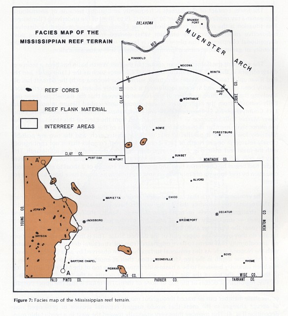 Facies Map of the Mississippian Reef Terrain 